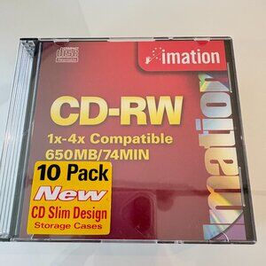 Brand New!!!! 10 Pack CD-RW 1x-4x Compatible 650MB/74MIN